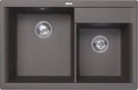 Кухонная мойка Florentina Касси 20.230.E0780.307 78x51 из кварцевого композита, серый шёлк