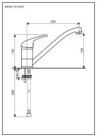 Смеситель для кухни Emmevi Winny 95007/CR, хром