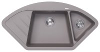 Кухонная мойка Florentina Веста 20.285.E1005.305 101x51 из кварцевого композита, грей