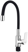 Смеситель для кухни ESKO Coral CL519CrB с гибким изливом, хром,черный