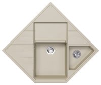 Кухонная мойка Florentina Бомбей 20.375.J0900.202 90x90 из кварцевого композита, шампань