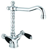 Смеситель для кухни Fiore Coloniale black 22OO0641, золото
