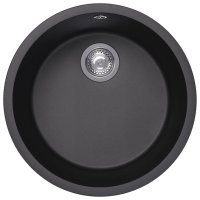Кухонная мойка Florentina Вега 22.425.D0440.302 49x49 из кварцевого композита, антрацит