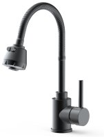 Смеситель для кухни FRAP F40993-6 с гибким изливом, черный