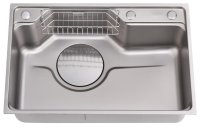 Кухонная мойка Fmark FSC6845L 68x45 стальная, сатин