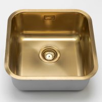 Кухонная мойка Grandex Aqua Select 44 2003331 45x45 стальная, золото