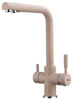 Смеситель для кухни FRAP F4352-23 с подключением фильтра, бежевый