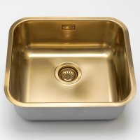 Кухонная мойка Grandex Aqua Select 49 2003341 50x45 стальная, золото