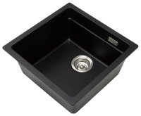 Кухонная мойка Grandex Aqua 500104 46x45 из кварцевого композита, черный