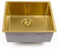 Кухонная мойка Grandex Aqua 5010861 49x44 стальная, золото