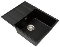 Кухонная мойка Grandex Aqua 600314 65x50 из кварцевого композита, черный