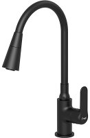 Смеситель для кухни FRAP H17 F4417-6 с гибким изливом, черный