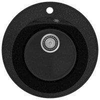 Кухонная мойка Maretti Китчен 475 KT475-BL 48x48 из искусственного камня, черный
