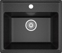 Кухонная мойка Maretti Китчен 490 KT490-BL 49x42 из искусственного камня, черный