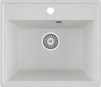 Кухонная мойка Maretti Китчен 490 KT490-WH 49x42 из искусственного камня, белый