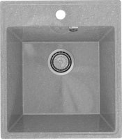 Кухонная мойка Practik PR-425 PR-M-425-003 43x49 из искусственного камня, серый