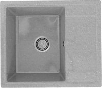 Кухонная мойка Practik PR-575 PR-M-575-003 58x50 из искусственного камня, серый