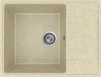Кухонная мойка Practik PR-M-650-002 65x50 из искусственного камня, бежевый