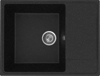 Кухонная мойка Practik PR-M-650-004 65x50 из искусственного камня, черный