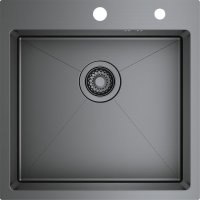 Кухонная мойка Raglo R700 R700.5050.09 50x50 стальная, графит