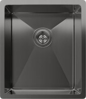 Кухонная мойка Rivelato 3844 UN PVD black 38x44 стальная, черный