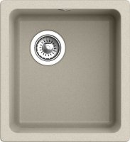 Кухонная мойка Rivelato BK-35 beige scuro 42x46 из кварцевого композита, темно-бежевый