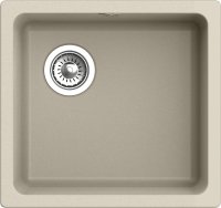Кухонная мойка Rivelato BK-45 beige scuro 49x46 из кварцевого композита, темно-бежевый