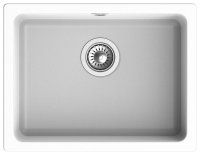 Кухонная мойка Rivelato BK-50 brina 56x43 из кварцевого композита, иней