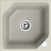 Кухонная мойка Rivelato LS-50 topazio 50x50 из кварцевого композита, топаз