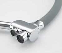 Смеситель для кухни GAPPO G4398-17 с подключением фильтра и гибким изливом, хром