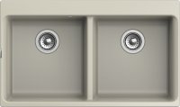 Кухонная мойка Rivelato X-90-2D topazio 87x52 из кварцевого композита, топаз