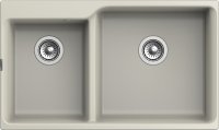 Кухонная мойка Rivelato X-90D topazio 87x52 из кварцевого композита, топаз