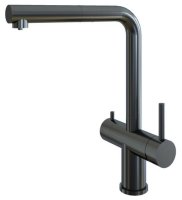 Смеситель для кухни Grandex Aqua Handy-p 9020963 с подключением фильтра и выдвижным изливом, графит
