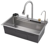 Кухонная мойка Savol S-SC003L 75x46 стальная, сатин