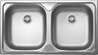 Кухонная мойка UKINOX Классика CLM780.435 20GT6K 0C 78x44 стальная, матовая сталь