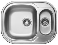 Кухонная мойка UKINOX Галант GAL620.480 15GT8K -O 62x48 стальная, стальной