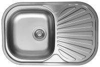 Кухонная мойка UKINOX Галант GAL730.480 -GT8K 2L 73x48 стальная, стальной
