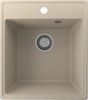 Кухонная мойка Ulgran Quartz forte Forte 425-03 43x49 из кварцевого композита, бежевый