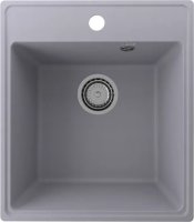 Кухонная мойка Ulgran Quartz forte Forte 425-05 43x49 из кварцевого композита, серый