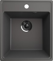 Кухонная мойка Ulgran Quartz forte Forte 425-09 43x49 из кварцевого композита, серый