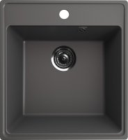 Кухонная мойка Ulgran Quartz forte Forte 460-09 46x50 из кварцевого композита, серый