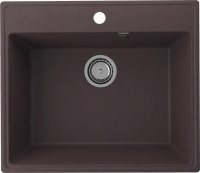 Кухонная мойка Ulgran Quartz forte Forte 580-06 58x50 из кварцевого композита, коричневый