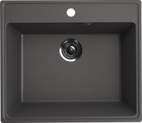 Кухонная мойка Ulgran Quartz forte Forte 580-09 58x50 из кварцевого композита, серый