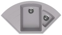 Кухонная мойка Ulgran Marta 1000 Marta 1000-04 100x55 из кварцевого композита, белый