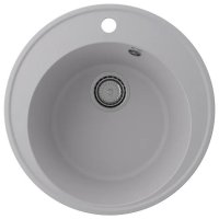 Кухонная мойка Ulgran Quartz nora Nora 485-04 49x49 из кварцевого композита, белый