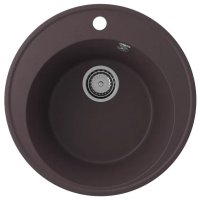 Кухонная мойка Ulgran Quartz nora Nora 485-06 49x49 из кварцевого композита, коричневый