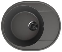 Кухонная мойка Ulgran Quartz nora Nora 585-09 59x49 из кварцевого композита, серый