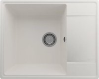 Кухонная мойка Ulgran Quartz prima Prima 605-01 61x49 из кварцевого композита, белый