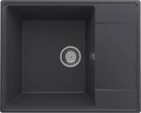 Кухонная мойка Ulgran Quartz prima Prima 605-08 61x49 из кварцевого композита, черный