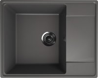 Кухонная мойка Ulgran Quartz prima Prima 605-09 61x49 из кварцевого композита, серый
